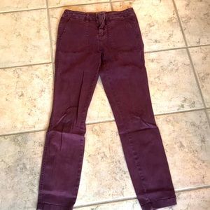 Jcrew burgundy pants